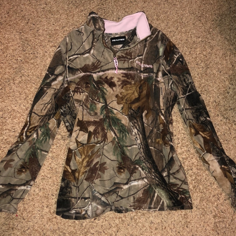 Real tree camo fleece